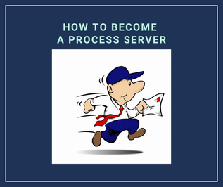 How to Become a process server: a man running to serve legal documents