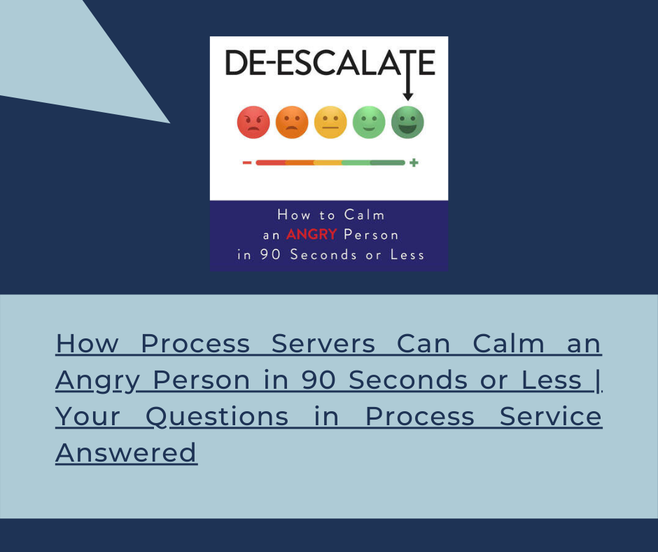 De-Escalate: How to calm an angry person in 90 seconds of less