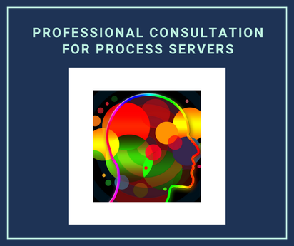 Professional consultation for process servers, an image of a human's brain