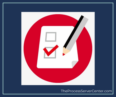 Free process server questionnaire when you get a new service from a client