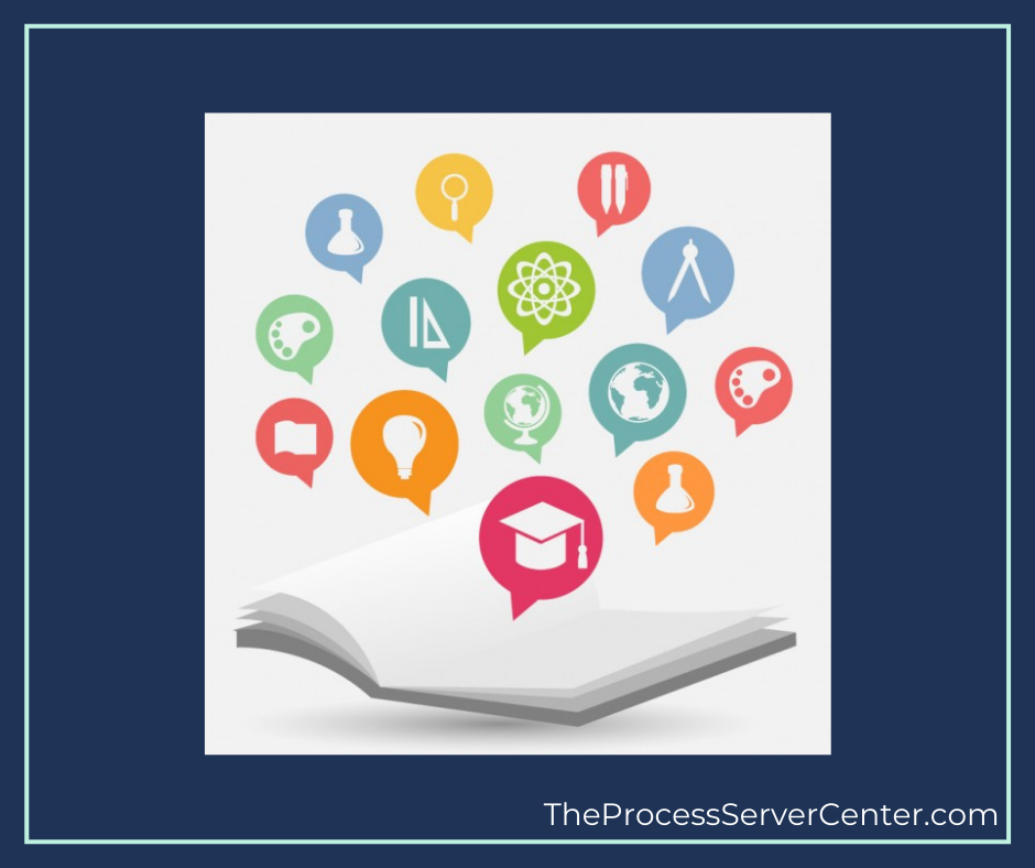 Infographics and their symbols for the process service industry